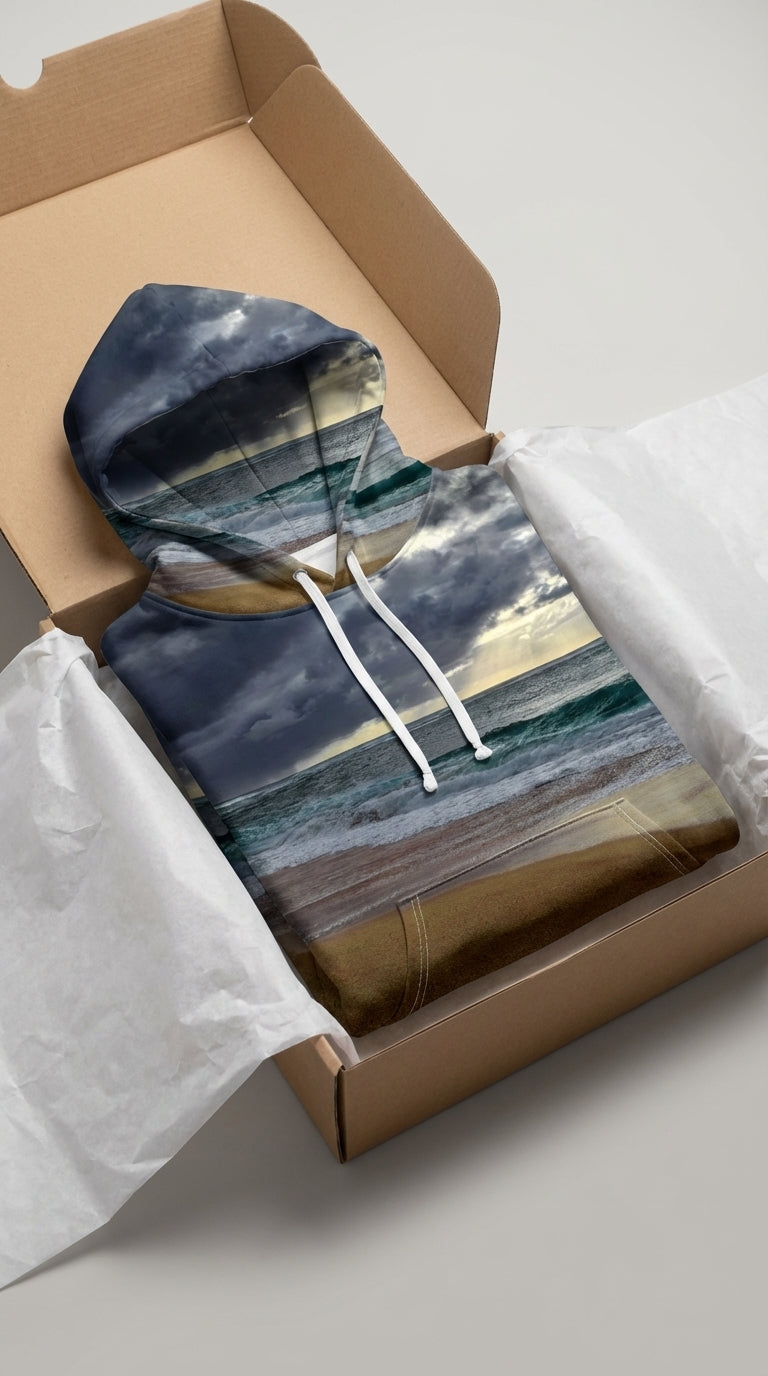 Sam Gilliss Visual Arts North Shore Oahu hoodie with vibrant all-over print, ultra-soft fabric, and classic fit.