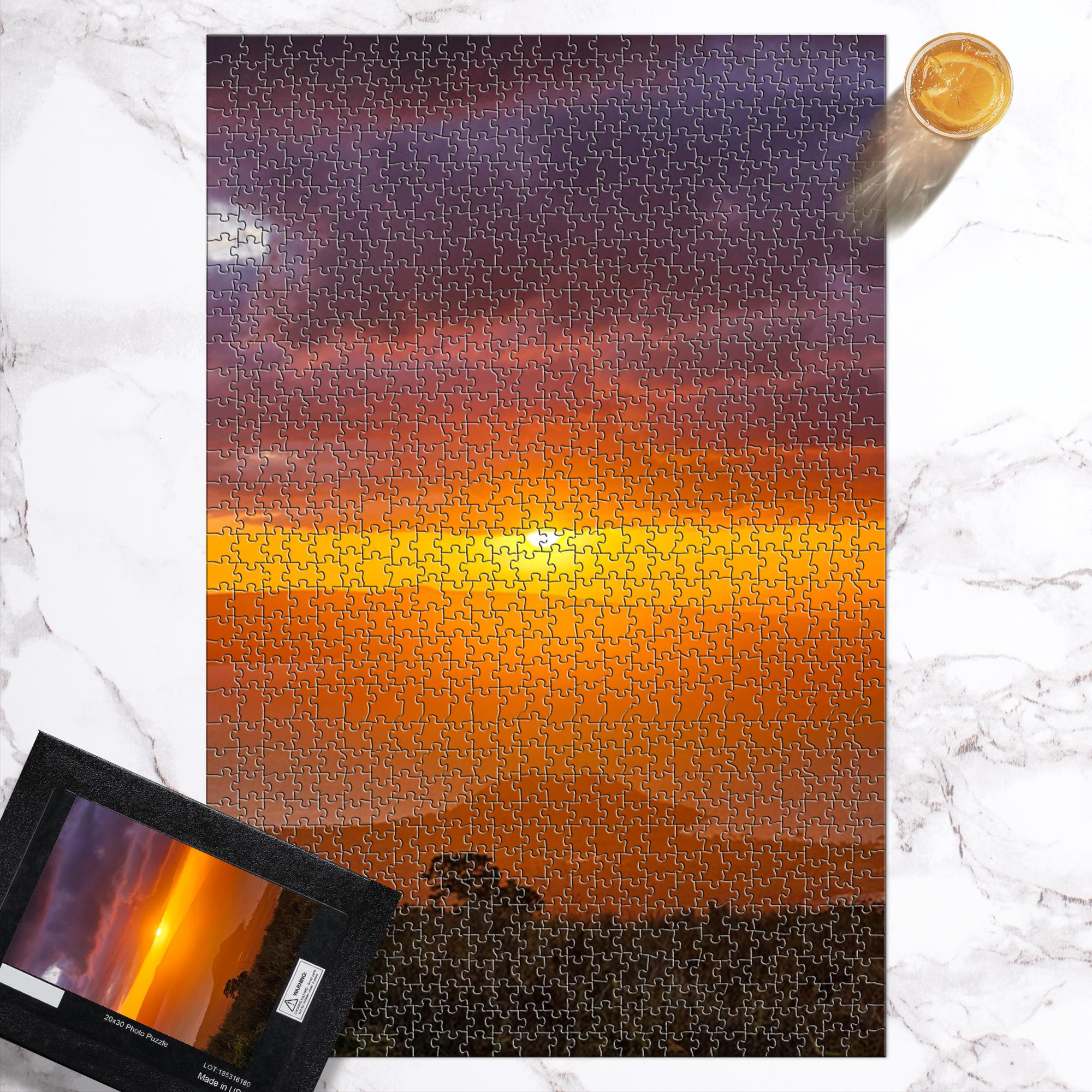 Sam Gilliss Visual Arts Keokea Sunset Over the Ocean Hawaiian Paradise jigsaw puzzle, featuring vibrant ocean sunset scene with 100-1000 pieces.