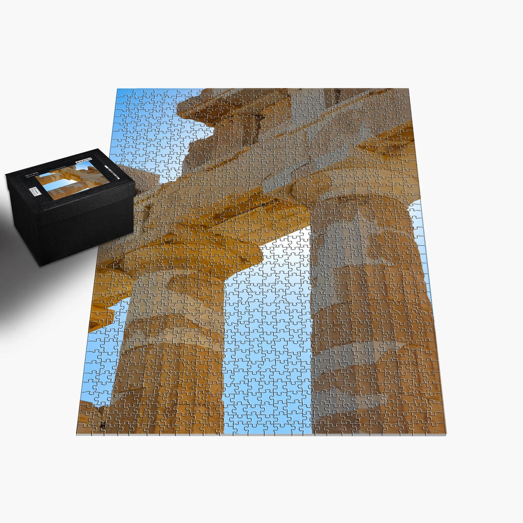 Sam Gilliss Visual Arts puzzle featuring the Parthenon at the Acropolis in Athens, Greece, with detailed ancient Greek architecture.