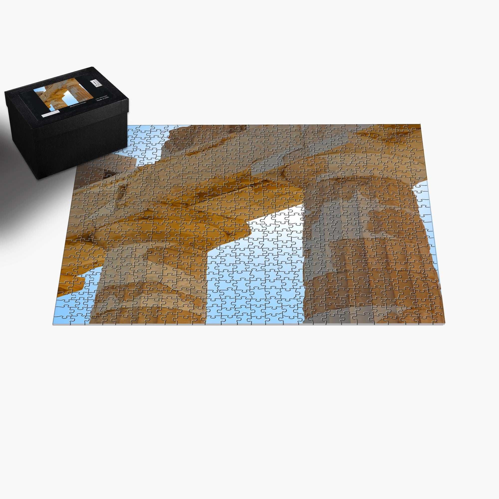 Sam Gilliss Visual Arts puzzle featuring the Parthenon at the Acropolis in Athens Greece, 1000-piece fine art jigsaw puzzle.