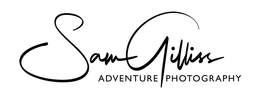 High-resolution image of a Sam Gilliss Visual Arts gift card featuring abstract black and white artwork by the artist.