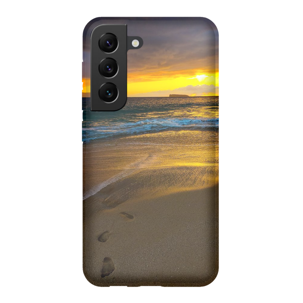 Sam Gilliss Maui Stormy Sunset at Makena Beach premium cell phone case with vibrant Hawaii coastal artwork.